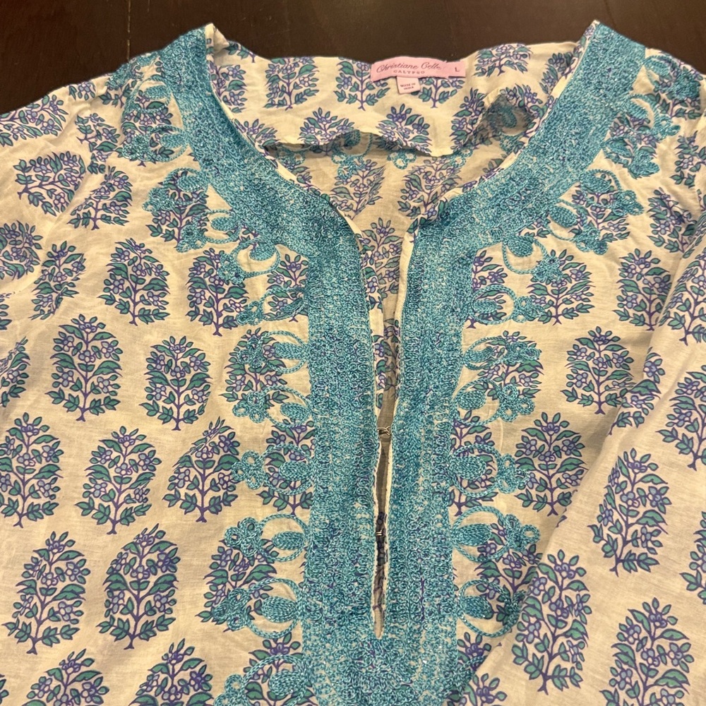 Colorful Patterned Beach Cover-Up Set - Picture 9 of 11